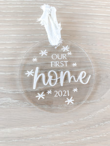 Our First Home Acrylic Ornament