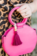Load image into Gallery viewer, THE ANNA 3.75” PLUM cotton purse tassel / keychain tassel