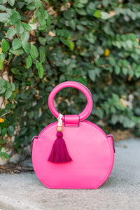 THE ANNA 3.75” PLUM cotton purse tassel / keychain tassel