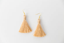 Load image into Gallery viewer, THE ALYSSA 2” CHAMPAGNE silky tassel earrings