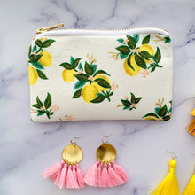Load image into Gallery viewer, *new* Small Lemon Zipper Bag